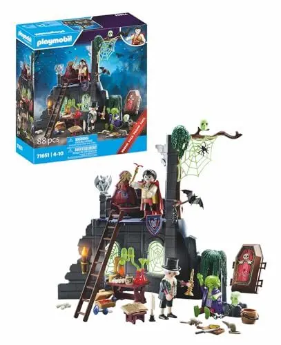 Produktbild: PLAYMOBIL Pirates Promo Pack 71651 Gespenstische Ruine, inklusive Einer Burgruine, DREI Figuren und vielen gruseligen Extras, mysteriöses Spielzeug für Kinder ab 4 Jahren