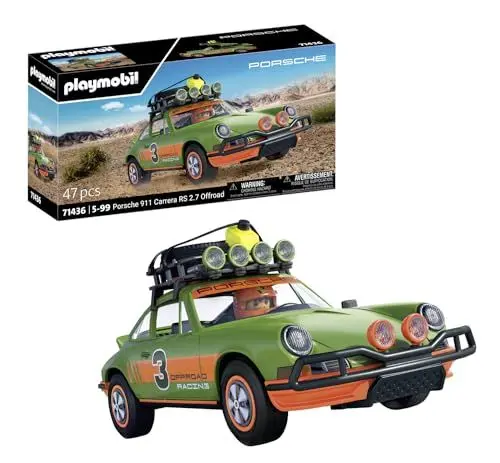 Produktbild: PLAYMOBIL Porsche 71436 Porsche 911 Carrera RS 2.7 Offroad, actionreiche Fahrten durch jedes Gelände, mit vielfältigen Funktionen, hochwertiges Sammelauto oder Spielzeug für Kinder ab 5 Jahren