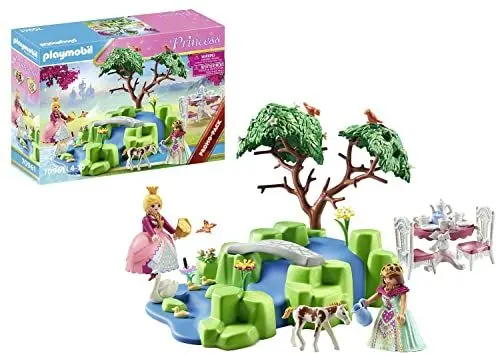 Produktbild: PLAYMOBIL Princess 70961 Promo Pack Prinzessinnen-Picknick mit Fohlen, Märchenprinzessin mit Schwanenfamilie, Märchen Spielzeug für Kinder ab 4 Jahren