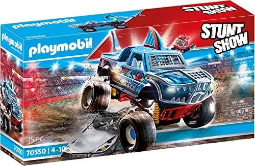 Produktbild: PLAYMOBIL Stuntshow 70550 Monster Truck Shark, Für Kinder von 4-10 Jahren