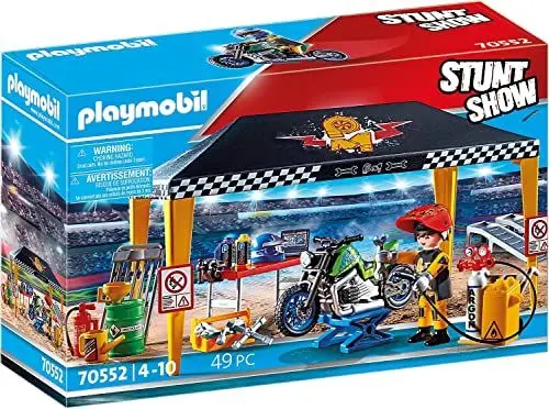 Produktbild: PLAYMOBIL Stuntshow 70552 Werkstattzelt, Für Kinder von 4-10 Jahren