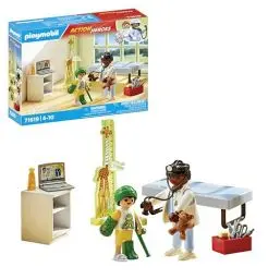 Produktbild: PLAYMOBIL | Action Heroes | Kinderarzt mit Teddybär | nachhaltiges Spielzeug für Kinder ab 4 Jahren | 71619