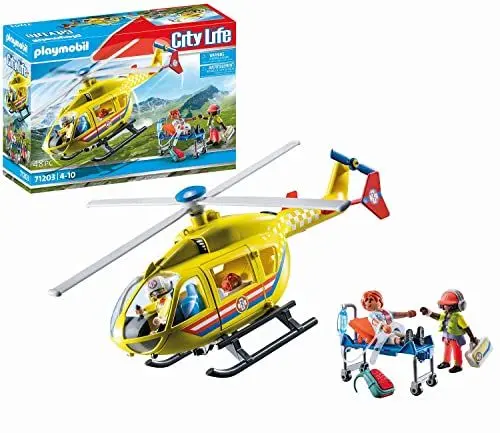 Produktbild: PLAYMOBIL | City Life | Rettungshelikopter | Spielzeug für Kinder ab 4 Jahren | 71203