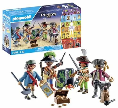 Produktbild: PLAYMOBIL | Pirates | MyFigures | kreatives Zusammenstellen eigener Piratenfiguren | Spielzeug für Kinder ab 5 Jahren | 71533