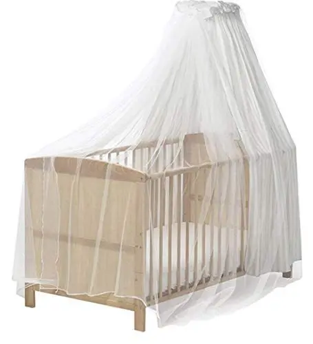 Produktbild: Playshoes 601003 Insektenschutz, Mückennetz für Kinderbetten, Himmelbett, weiß