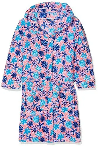 Produktbild: Playshoes Fleece-bademantel Veilchen Bademantel Mädchen, Mehrfarbig (Lachs 41), 86