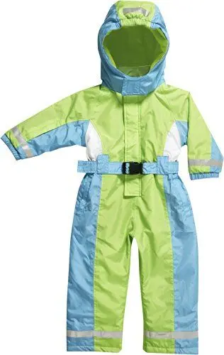 Produktbild: Playshoes Jungen Kinder, Skianzug, Schneeoverall mit Fleece Futter Schneeanzug, Grün (original), (Herstellergröße: 80)