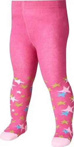 Produktbild: Playshoes Mädchen Strumpfhose Sterne, Textiles Vertrauen nach Oeko-Tex Standard 100 Strumpfhose, Rosa (pink 18), 62/68