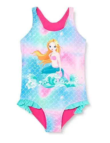 Produktbild: Playshoes UV-Schutz Badeanzug Mädchen Schwimmanzug Badebekleidung, Meerjungfrau, 110/116
