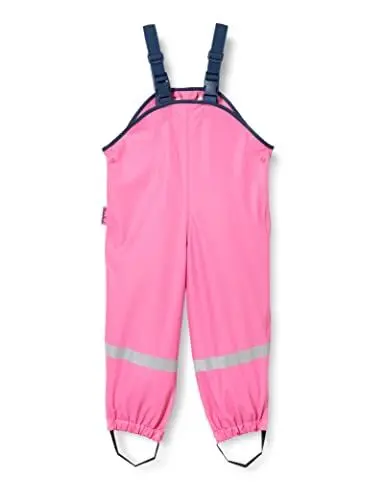 Produktbild: Playshoes Matschhose Regenlatzhose Ungefüttert Unisex Kinder Wind- und wasserdichte Regenhose Regenbekleidung, pink, 116
