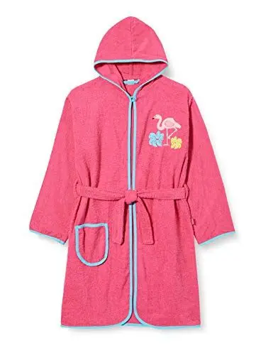 Produktbild: Playshoes Unisex Kinder Frottee-bademantel Morgenmantel, Flamingo, 98-104 EU