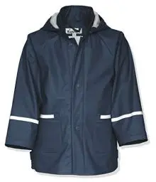 Produktbild: Playshoes Unisex Kinder Regenjacke Wind- Und Wasserdicht Regenmantel Regenbekleidung, Marine, 80 EU