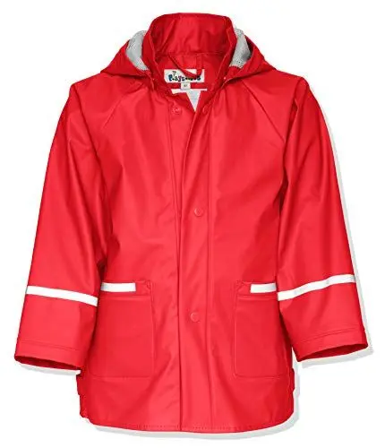 Produktbild: Playshoes Regenjacke Unisex Kinder Wind- und wasserdicht Regenmantel Regenbekleidung, rot, 140