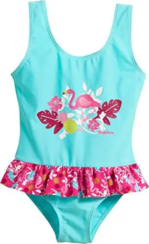 Produktbild: Playshoes UV-Schutz Badeanzug Mädchen Schwimmanzug Badebekleidung, Flamingo, 110/116
