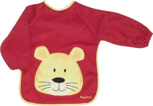 Produktbild: Playshoes Unisex Baby Ärmel-Lätzchen Langarm 507136, 8 - Rot, Einheitsgröße (1er Pack)