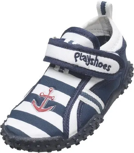 Produktbild: Playshoes Unisex Kinder Aquaschuhe Aqua-Schuhe Maritim, Marine Weiß Maritim, 24/25 EU