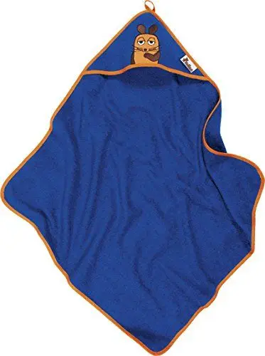 Produktbild: Playshoes Unisex Kinder Frottee-Kapuzentuch die Maus 340040, 11 - Marine, 75x75cm