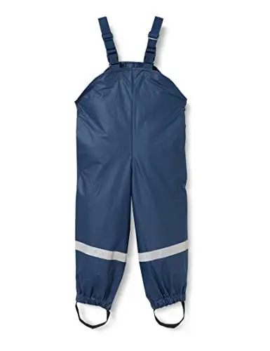 Produktbild: Playshoes Unisex Kinder Matschhose Regenlatzhose Textilfutter Wind- Und Wasserdichte Regenhose Regenbekleidung, Marine, 86 EU