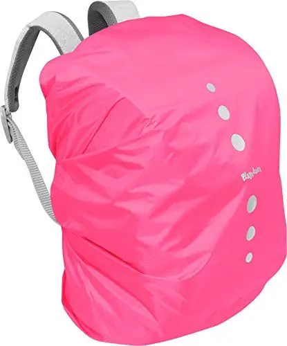 Produktbild: Playshoes Unisex Kinder Regenhülle für Rucksack Gepäck, S, Rosa 18 Pink