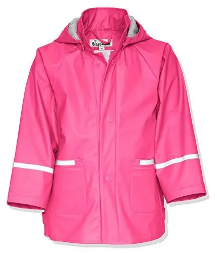 Produktbild: Playshoes Regenjacke Unisex Kinder Wind- und wasserdicht Regenmantel Regenbekleidung, pink, 128