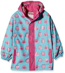 Produktbild: Playshoes Regenjacke Unisex Kinder Wind- und wasserdicht Regenmantel Regenbekleidung, Eulen, 116
