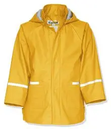 Produktbild: Playshoes Regenjacke Unisex Kinder Wind- und wasserdicht Regenmantel Regenbekleidung, gelb, 104