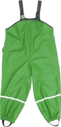 Produktbild: Playshoes Matschhose Regenlatzhose Ungefüttert Unisex Kinder Wind- und wasserdichte Regenhose Regenbekleidung, grün, 128