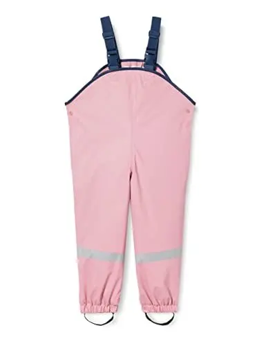 Produktbild: Playshoes Matschhose Regenlatzhose Fleece-Futter Unisex Kinder Wind- und wasserdichte Regenhose Regenbekleidung, rosa Pastell, 80