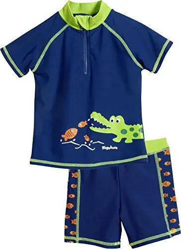 Produktbild: Playshoes zweiteilig Schwimmshirt Badeshorts Badebekleidung Unisex Kinder,Krokodil,110-116