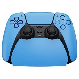 Produktbild: playvital Halterung Kompatibel mit ps5 Controller,Stand Ständer Standfuß Halter Gamepad Zubehör für ps5 Controller mit Gummifüße-Starlight Blue