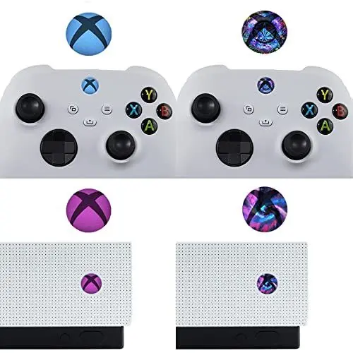 Produktbild: PlayVital Home Button Power Switch Stickers für Xbox Series X/S, Xbox One Elite, Xbox One S/X Controller und Kinect - 60 Stück