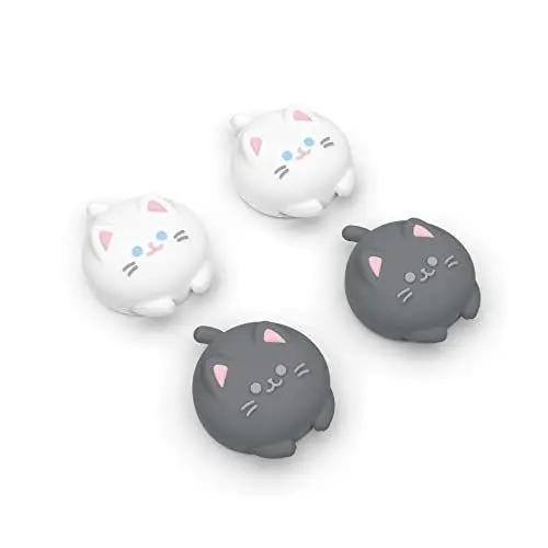 Produktbild: playvital Joystick Kappen für Steam Deck LCD,Thumbsticks Grips Caps für PS Portal Remote Player,Schutzkappen Zubehör Analog Stick Kappen für Steam Deck OLED Controller(Süße Kätzchen)