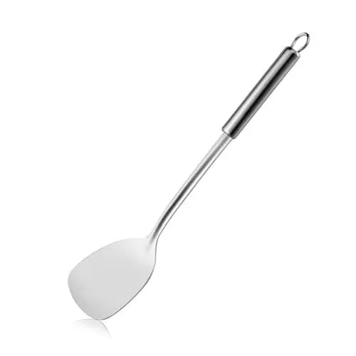 Produktbild: Pleafind Spatel (14,6 Zoll), Edelstahl Spatel, Metall Spatel, Wok Utensilien, Kochutensilien, Wok Spatel für Haus, Küche und Restaurant, spülmaschinenfest