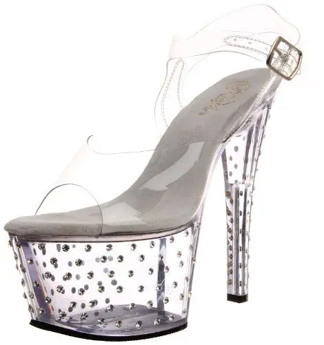 Produktbild: Pleaser Damen Stardust-708 Pumps, Transparent (Transparent-C/M_CLR), EU 35