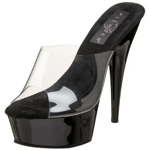Produktbild: Pleaser Delight-601 Damen Plateausandalen, Transparent (Transparent), 39 EU