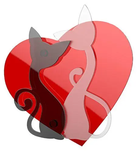 Produktbild: Plexilab 250 Plexiglas-Platte Cats in Love Mehrfarbig 400 x 300 mm