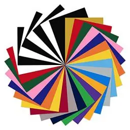 Produktbild: NANAPLUMS Plotterfolie Textil, Heat Transfer Vinyl, Flexfolie Plotter Textil, Druckmaschine für Kleidung Bügelfolie für Textilien Transferfolie zum Aufbügeln für DIY T-Shirt, Stoffe (30 Stück)