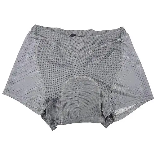 Produktbild: Fahrradshorts, Damen-Radhose, schnell trocknend, atmungsaktiv, 5D-Polsterung, Radunterwäsche für Herren, rutschfeste Radunterwäsche, Grau (L)