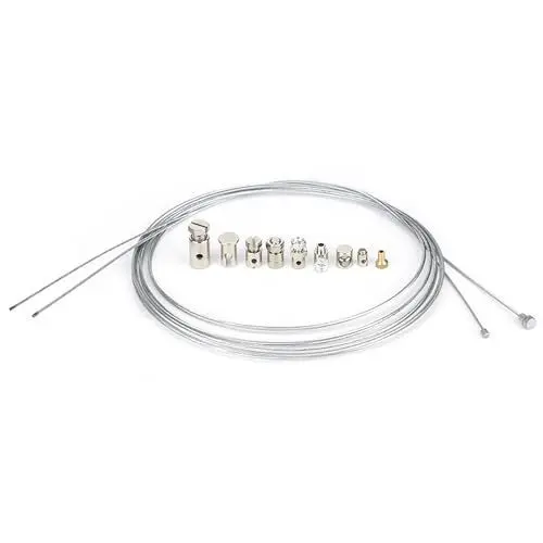 Produktbild: plplaaoo Kupplungszug-Reparatursatz, Universal-Kupplungsgas-Bremszug-Reparatursatz mit 3,5 mm bis 6 mm Stufennippeln, Universalteile, Universalkabel für Roller, Motorrad, Radfahren