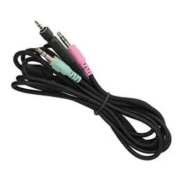 Produktbild: fasient1 Ersatz-Audiokabel 3,5 mm, Game-Kopfhörerkabel OFC-Kupferdraht-Audiokabel für PC 373D / GSP350 / GSP500 / GSP600 / G4ME ONE/Game Zero usw. - 2 m