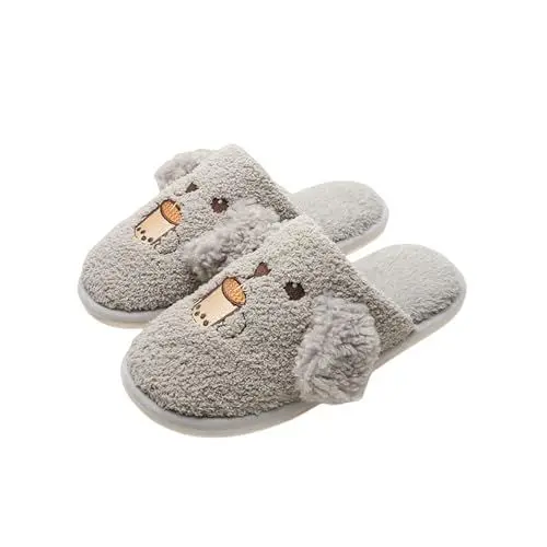 Produktbild: Hausschuhe Damen Winter Damen Hausschuhe Winter Warme Hausschuhe, weich und bequem, halten Ihre Füße im Winter warm. Hausschuhe Damen Winter Damen Hausschuhe Winter (Silver, 43)
