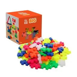 Produktbild: Plus-Plus 9603411 Kreativ-Bausteine, Big Neon Set, Geniales Konstruktionsspielzeug, 100 Teile