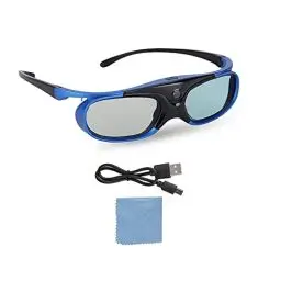 Produktbild: Plyisty 3D-Brille, Universal Active Shutter 3D-Brille DLP Link Wiederaufladbare 3D-Projektor-3D-Brille für die meisten 3D-DLP-Projektoren - //Epson//usw.