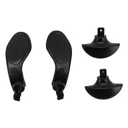 Produktbild: Plyisty 4 Stück Rückenpaddel für PS5 Edge Wireless Controller, Edelstahl-Rücktasten, Professionelle Ersatzteile, Game-Controller-Rückpaddel (Schwarz)