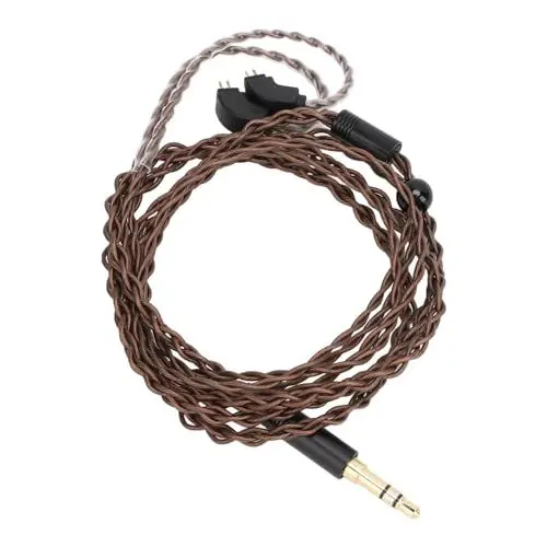 Produktbild: Plyisty Audiokabel Kopfhörer-Ersatz-Upgrade-Kabel, 3,5 Mm auf 2-poliges 0,78-mm-Kabel, für TFZ, QDC, AS12 AS16 ZSX ZSN ZS10 Pro, EDX, UE 18Pro