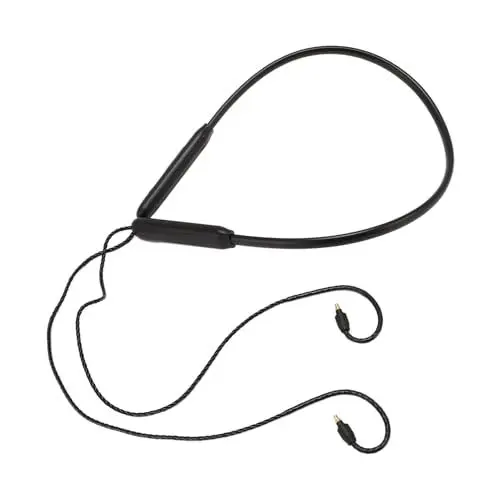 Produktbild: Plyisty MMCX Bluetooth-Adapterkabel mit Mikrofon und Controller, Ersatzkabel für IE40 Pro Kopfhörer, 39 Stunden Spielzeit