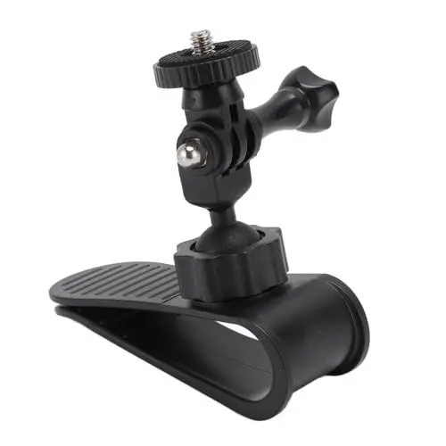 Produktbild: Sonnenblenden-Action-Kamera-Halterung, Auto-Sonnenblenden-Halterung mit 1/4 Zoll Schraube, 360° Drehbar, füR X3 X2 X RS R, 11 10 9 8 7 6 5 Schwarz