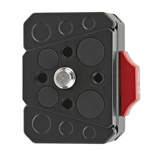 Produktbild: V-Lock-Baugruppe, 38-mm-Schwalbenschwanzschlitz-V-Lock-Schnellwechselplatte mit 1/4-Zoll-Positionierungsloch, V-Lock-Platte Zum Anschließen von Stabilisatoren, Stativen Usw