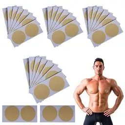 Produktbild: PMELCXD Herren Nippel Cover wasserdichte Unsichtbare Anti-Friktion Atmungsaktiv Einweg 3,5cm Selbstklebend Brustwarzen Abdeckungen FüR LäUfer & Athleten MarathonläUfer Der MäNner,30 Paar