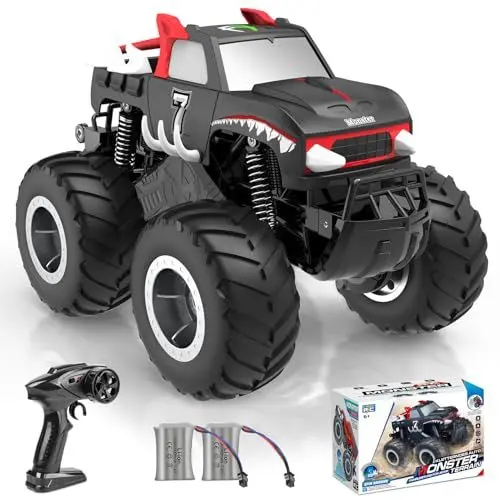Produktbild: Pmgud Ferngesteuertes Auto 4WD Monstertruck 1:16 RC Auto 2.4G Amphibisches Wasserdichter Offroad-Pickup 360° Drift, Geschenk für ab 6 Jahre